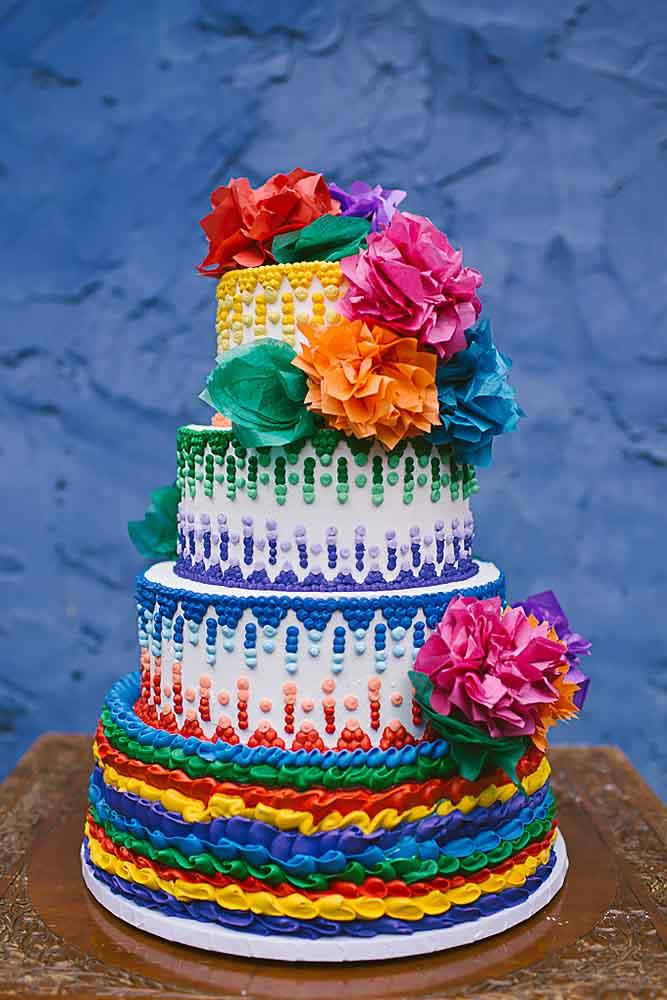 Exciting Colourful Mexican Wedding Cake Ideas Page Of