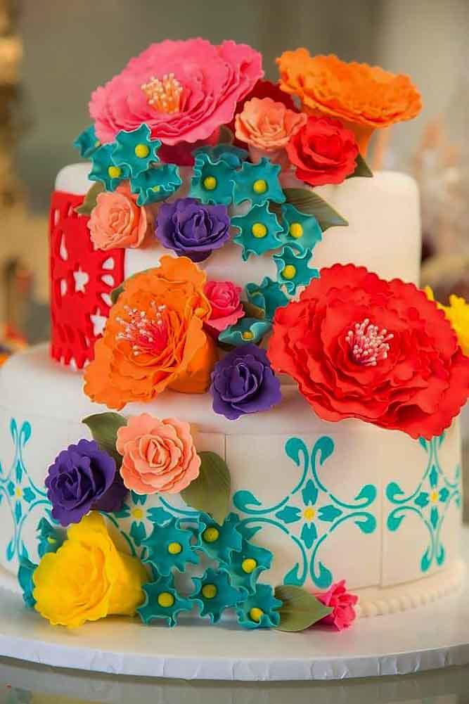 42 Exciting & Colourful Mexican Wedding Cake Ideas | Page 4 of 8 ...