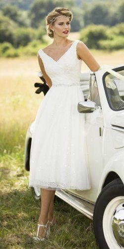 vintage inspired short wedding dresses