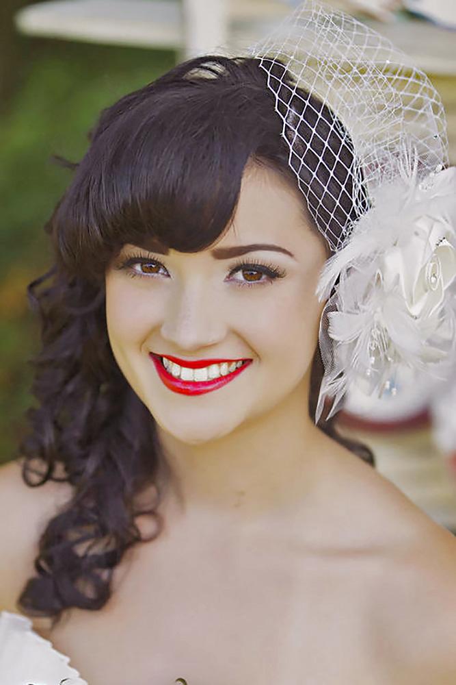 24 Chic Wedding Hairstyles With Bangs | Page 5 of 5 | Wedding Forward