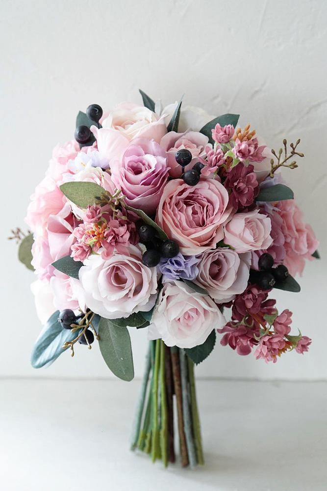 42 Soft Pink Wedding Bouquets To Fall In Love With 