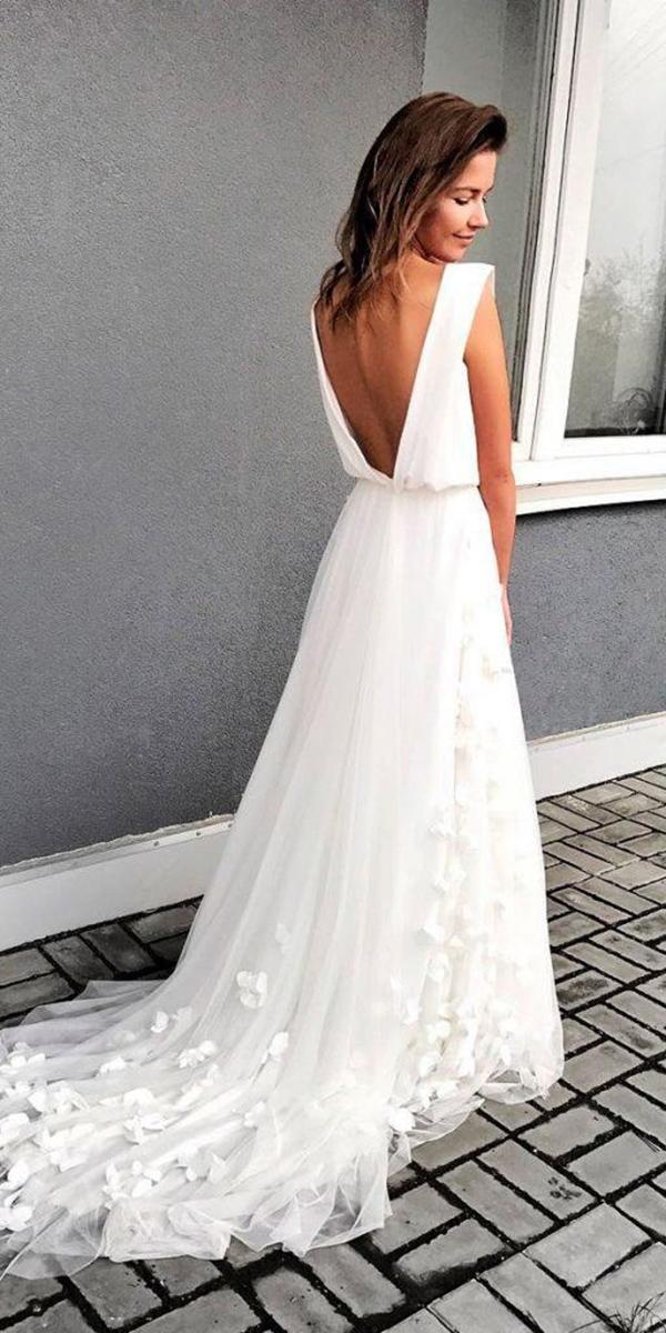 30 Simple Wedding Dresses For Elegant Brides Wedding Forward