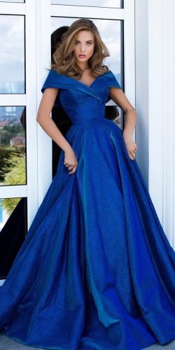 navy blue traditional wedding dresses