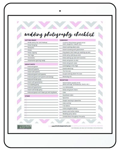 Wedding Planning Printables: Free Templates To Keep You Organized