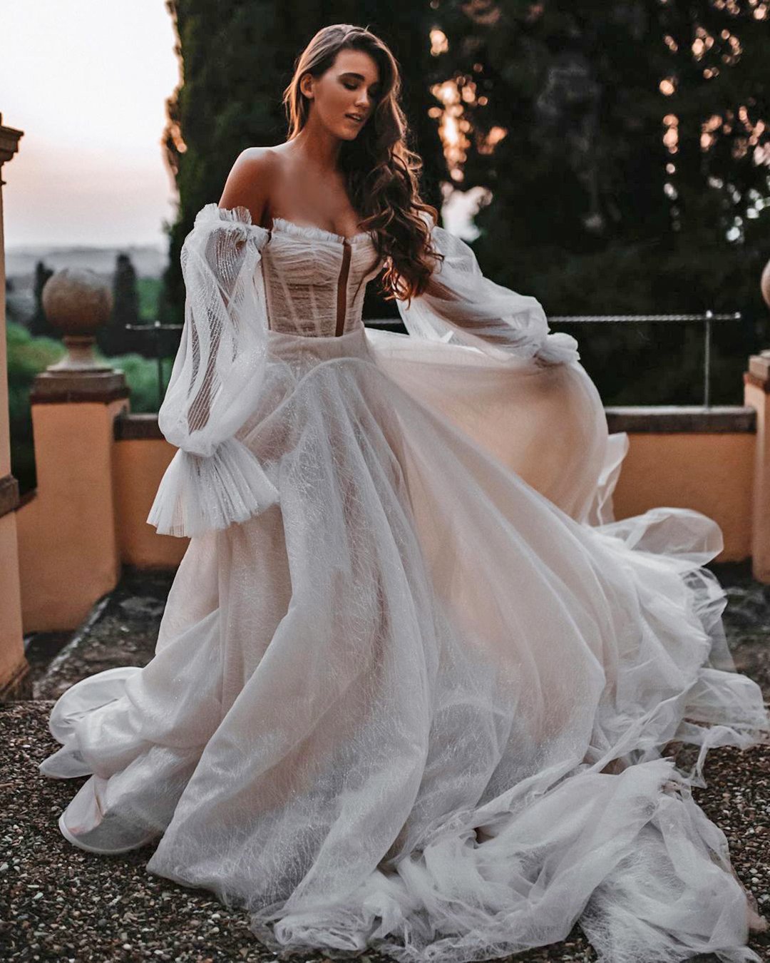 off sleeve wedding dress