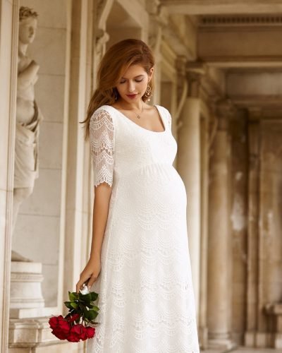 Maternity Wedding Dresses: 18 Looks For Mom's + Faqs